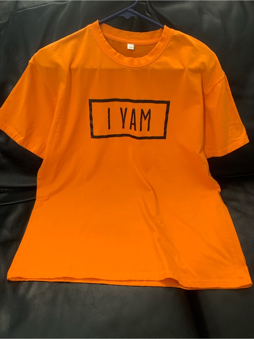 I YAM Orange Graphic Tee - Short Sleeve Women's Top